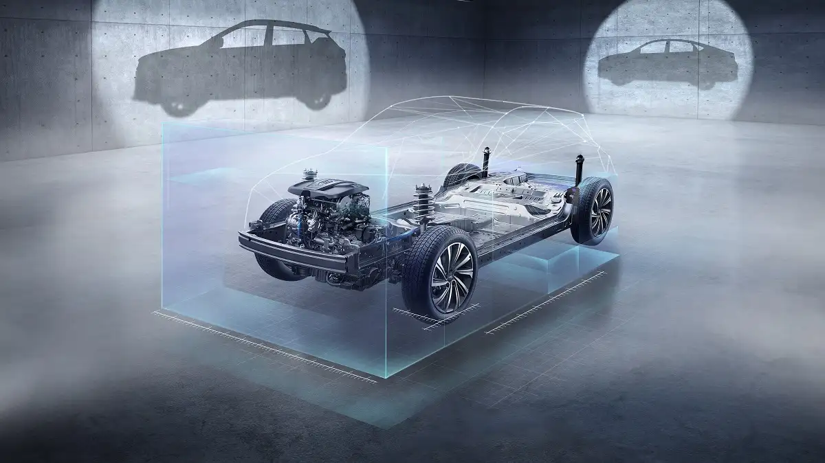 Mô phỏng cấu trúc xe trên nền tảng BMA của Geely